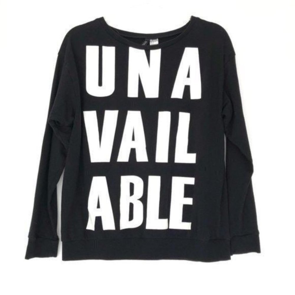 Divided / H&M 'UNAVAILABLE' Black Sweater